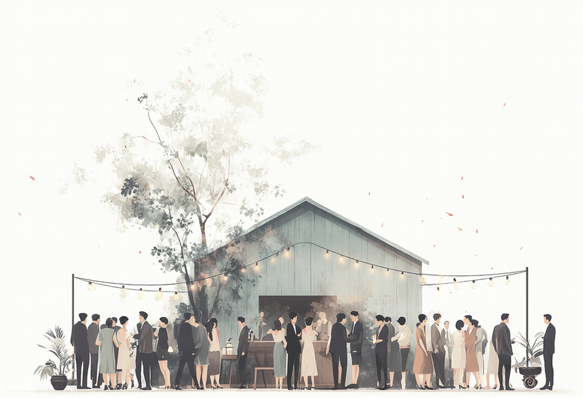 Event venue illustration